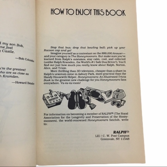 VINTAGE Honeymooners An Illustrated Trivia Book Bob Colombe Comic Retro Game Fun - Picture 9 of 14